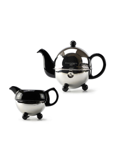 MARIAGE FRÈRES - ART DÉCO 1930 BLACK TEA SET WITH MARCO POLO TEA - 1