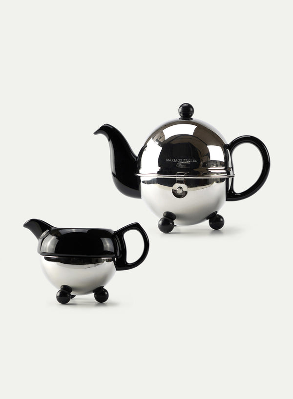 MARIAGE FRÈRES - Art Deco Teapot and Creamer - 0.6L - Black