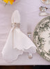 MARIAIDA - Ondulado Napkin - White White - Lifestyle