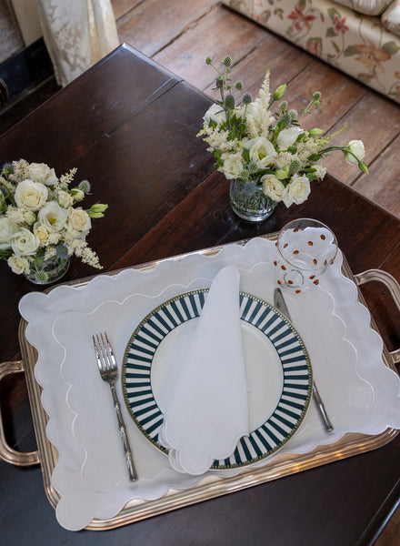  MARIAIDA - Ondulado Placemat - White White - Lifestyle 