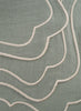 MARIAIDA - Set of Four Brisa Green Linen Placemats - Detail