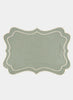 MARIAIDA - Set of Four Brisa Green Linen Placemats - Placemat