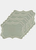 MARIAIDA - Set of Four Brisa Green Linen Placemats - Set