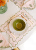 MARIAIDA - Set of Four Ondulado Light Pink Linen Placemats - Lifestyle 