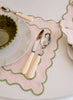 MARIAIDA - Set of Four Ondulado Light Pink Linen Placemats - Lifestyle 