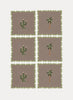 MARIAIDA - Set of Six Ondulado Brown Cactus and Palm Tree Cocktail Napkins - Set