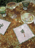 MARIAIDA - Set of Six Ondulado Light Pink Cactus Palm Tree and Cocktail Napkins - Lifestyle