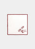 MARIAIDA - Set of Six Toast Cocktail Napkins, Salut, Cin Cin, Cheers - Cin Cin - Napkin