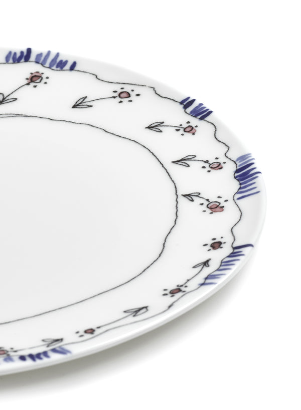 Set of Two Anemone Milk Breakfast Plates - Marni