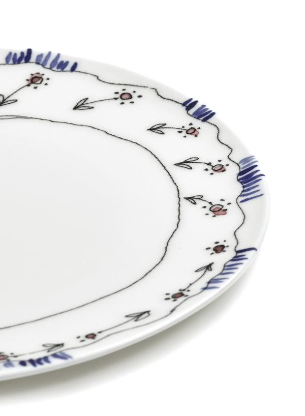 Set of Two Anemone Milk Dinner Plates - Marni