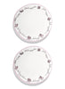 SET OF TWO DINNER PLATES BY MARNI - From the Midnight Flowers collection