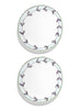 SET OF TWO DINNER PLATES BY MARNI - From the Midnight Flowers collection