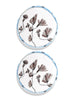 SET OF TWO DINNER PLATES BY MARNI - From the Midnight Flowers collection