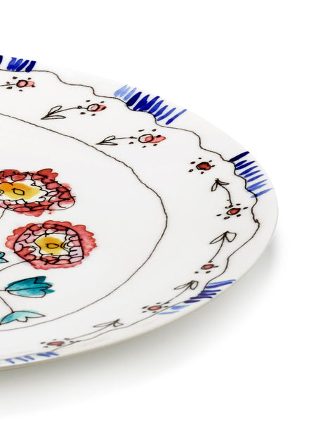 MARNI - B9223106-307 - SERVING PLATE L - ANEMONE - MILK MF 