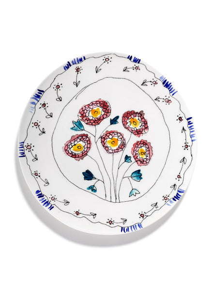 MARNI - B9223106-307 - SERVING PLATE L - ANEMONE - MILK MF - Lead Image