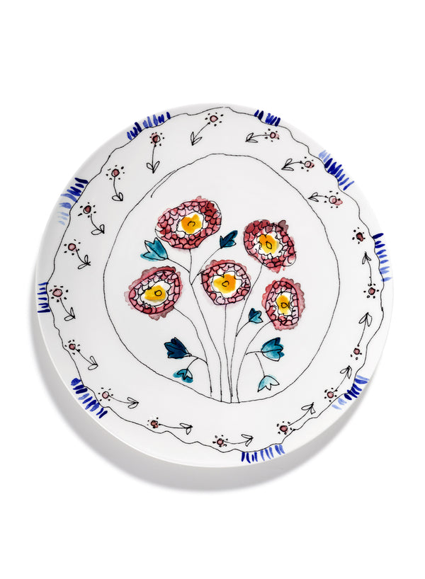 MARNI - B9223106-307 - SERVING PLATE L - ANEMONE - MILK MF - Lead Image