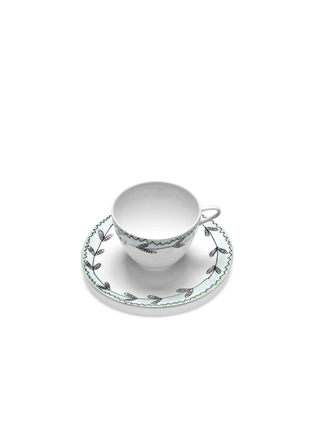 MARNI - B9223126-403 - COFFEE CUP HIGH + SAUCER - BLOSSOM - MILK MF - 2