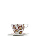 SET OF TWO CAPPUCCINO CUPS AND SAUCERS BY MARNI - From the Midnight Flowers collection