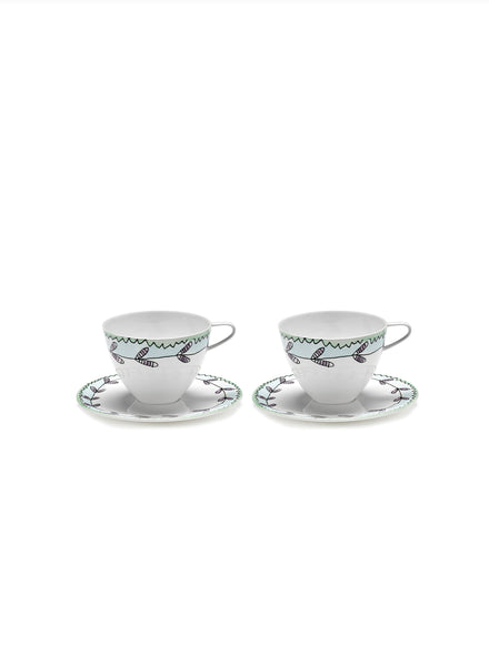 MARNI - B9223129-403 - CAPPUCCINO CUP + SAUCER - BLOSSOM - MILK MF - Lead Image