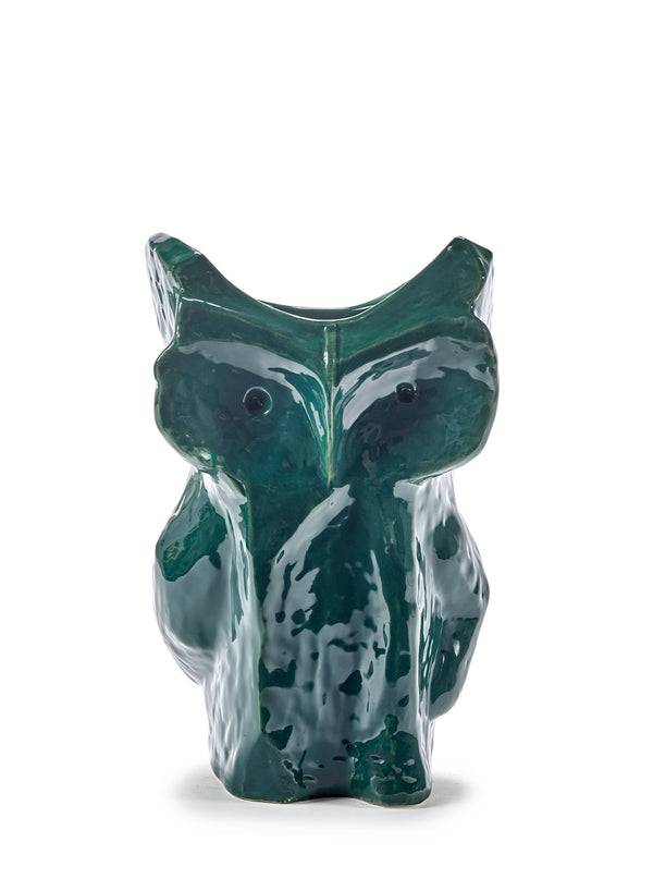 MARNI - Owl Vase - Large - Dark Green - Front