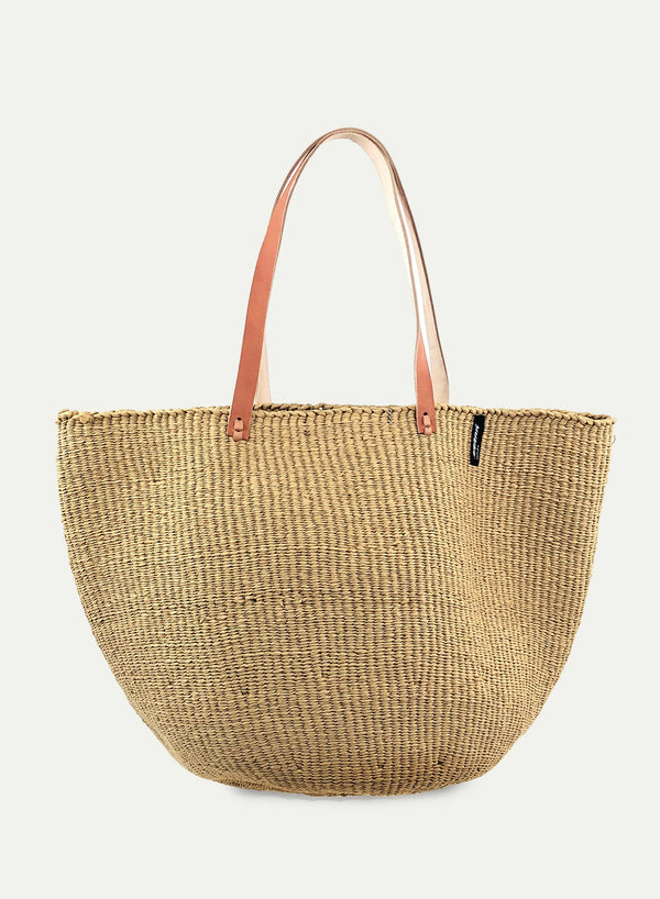 JANE CARR - MIFUKO - Kiondo Brown Basket Bag - Front