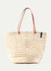MIFUKO – Kiondo Natural Open Weave Basket Bag - Front