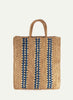 MILENO TOTE - Tea, blue and natural - Front