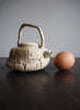 MINIATURE ORNAMENTAL CRACKED EARTH TEAPOT - Size Comparison