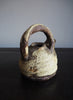 MINITURE ORNAMENTAL ANTIQUE JAPANESE WOOD-FIRED TOBIN TEAPOT - Side 
