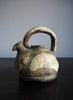 MINITURE ORNAMENTAL ANTIQUE JAPANESE WOOD-FIRED TOBIN TEAPOT - Side 