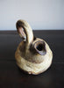 MINITURE ORNAMENTAL ANTIQUE JAPANESE WOOD-FIRED TOBIN TEAPOT - Top