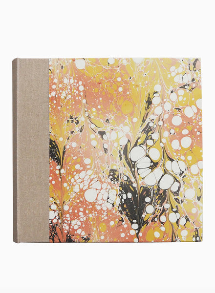 BESPOKE MARBLED PHOTO ALBUM - Yellow and Monochrome - Cut Out