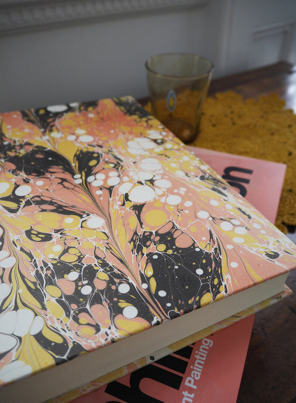 BESPOKE MARBLED PHOTO ALBUM - Yellow and Monochrome - 1