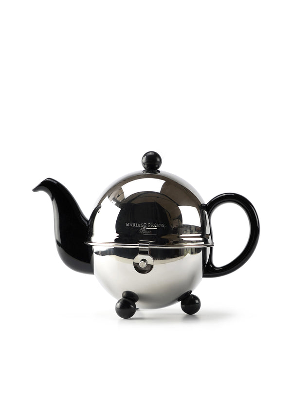 MARIAGE FRÈRES  - ART DÉCO 1930 BLACK TEAPOT WITH MARCO POLO TEA - 1