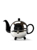 MARIAGE FRÈRES - ART DÉCO 1930 LARGE BLACK TEAPOT WITH MARCO POLO TEA - 1