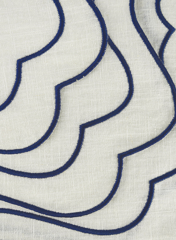 MARIAIDA - SET OF FOUR BRISA IVORY LINEN PLACEMATS - 2