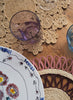 SET OF 2 FLEUR PLACEMATS - Pair of large, hand-woven raffia placemats in natural - Lifestyle