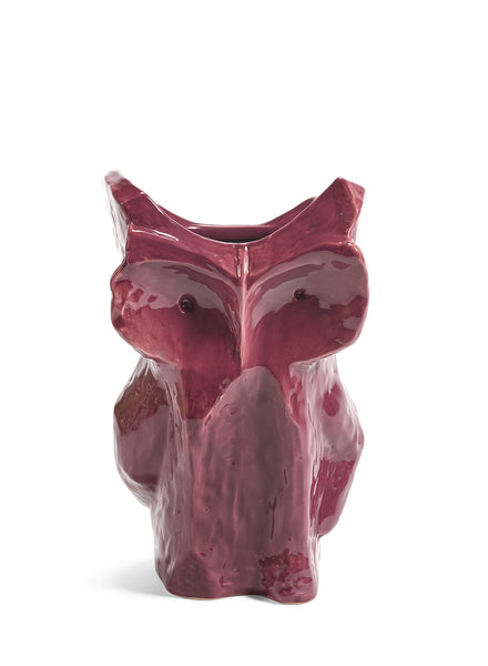 MARNI - LARGE AUBERGINE OWL VASE - 1