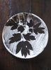 SASKIA SPENDER Medium Black and White Round Leaf Plate - 1