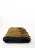 Purple and Brown Fringed Wool Scarf by Moismont - folded