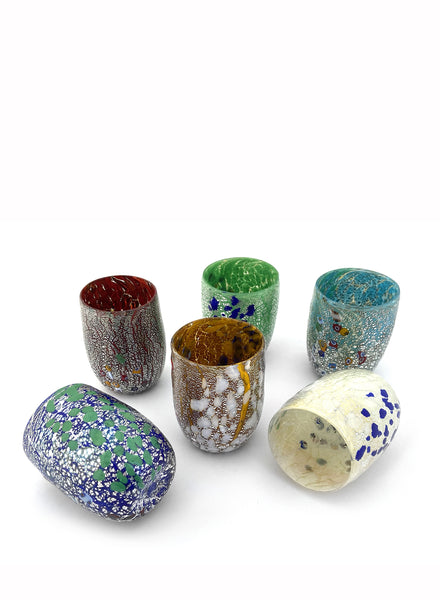 MURANO FORMENTELLO フォルメンテッロ ムラノ コップ グラス MuranoTumblers-Speckled-