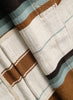 THE BEACH BAG - Coffee Striped Oversized Cotton and Jute Tote - detail 1