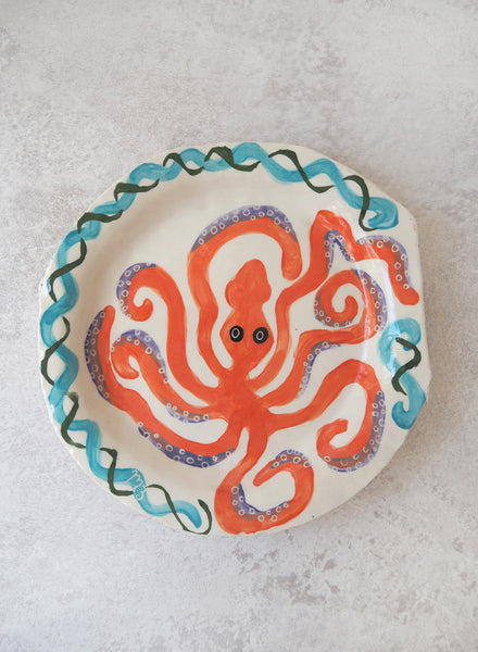 MEGAN BAKER - Octopus Dinner Plate - 1