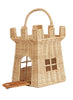 Natural Rattan Castle Bag - angle