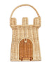 Natural Rattan Castle Bag - front