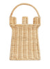 Natural Rattan Castle Bag - back