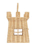 Natural Rattan Castle Bag - side