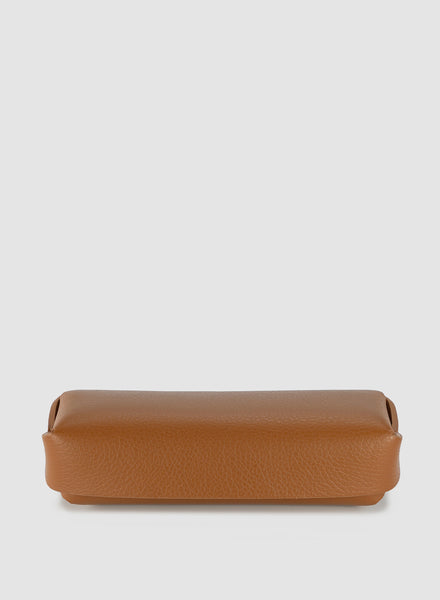 OSCAR MASCHERA - Astuccio Leather Storage Case - 21 x 8 x 4cm - Col. Sole / Sole - Front 