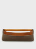 Oscar Maschera - Gino Large Leather Desk Tidy, Khaki & Elm - Side