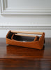 Oscar Maschera - Gino Large Leather Desk Tidy, Elm & Khaki - Lifestyle 2